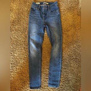 levi’s 721 high rise skinny jeans, 26